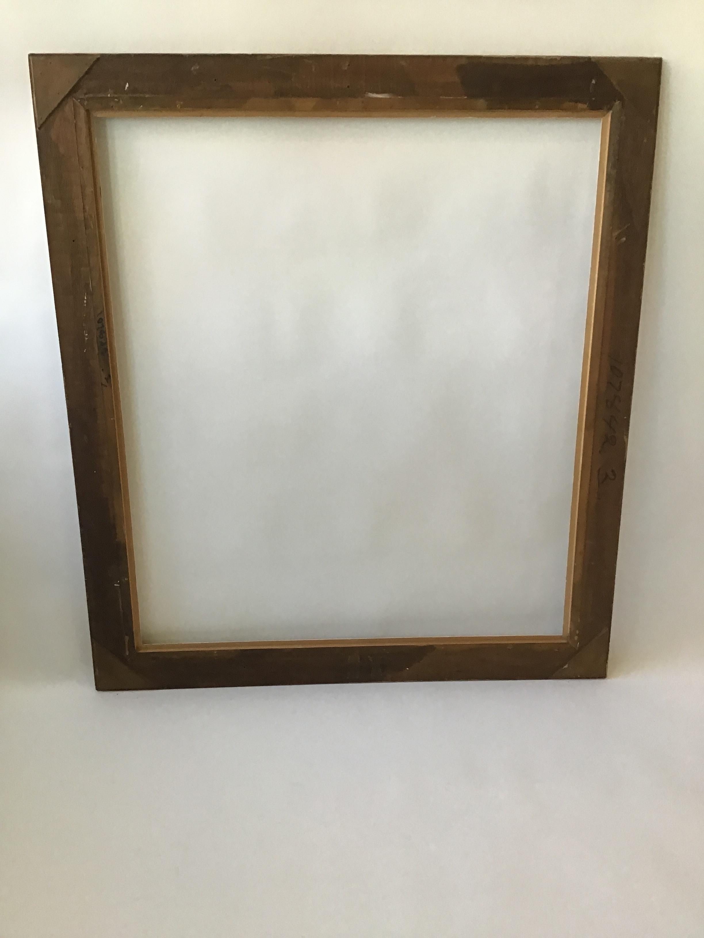 1950s Large Wood Frame In Good Condition In Tarrytown, NY