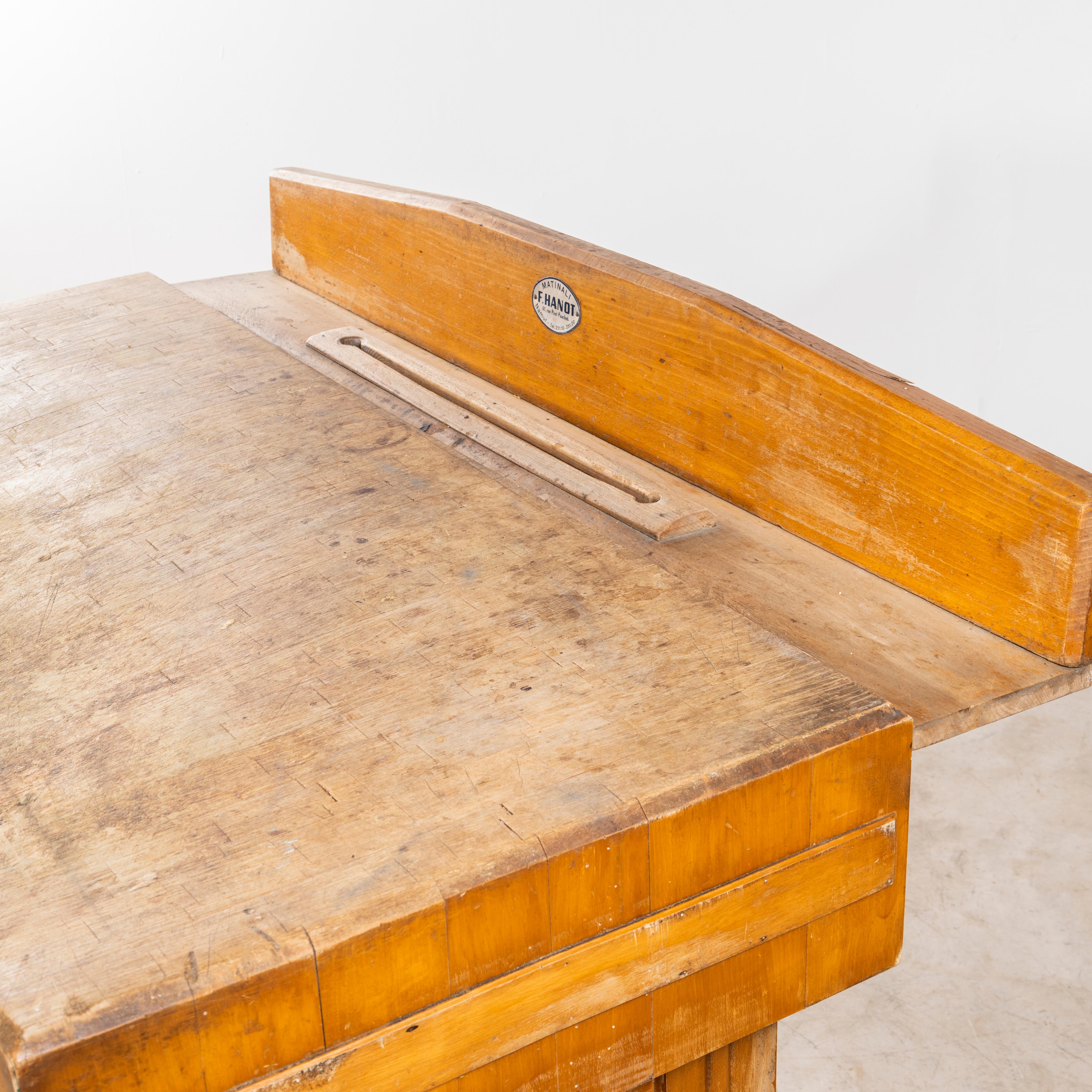 1950's Large Belgian Butchers Workstation - Butchers Block For Sale 5