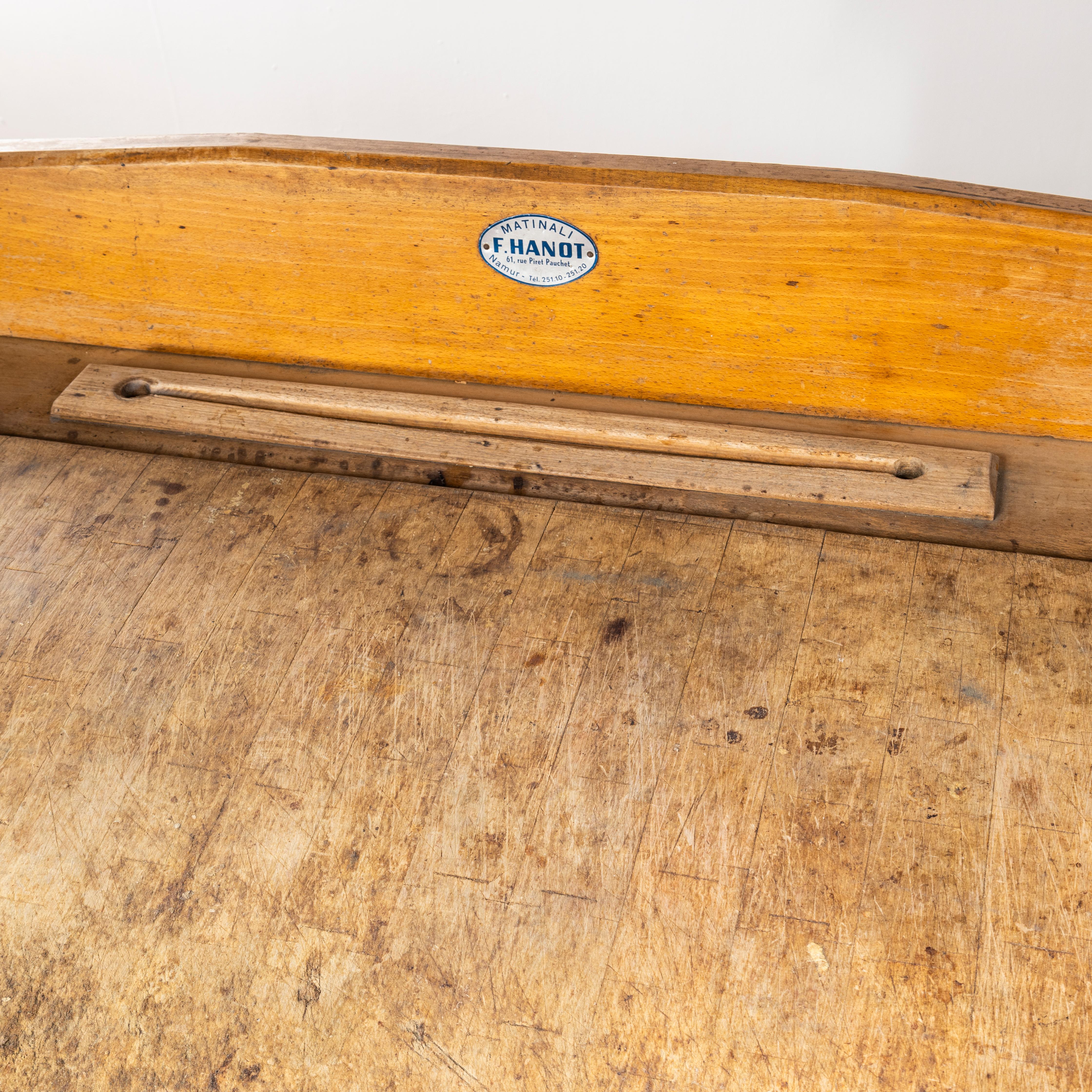 1950's Large Belgian Butchers Workstation - Butchers Block For Sale 1