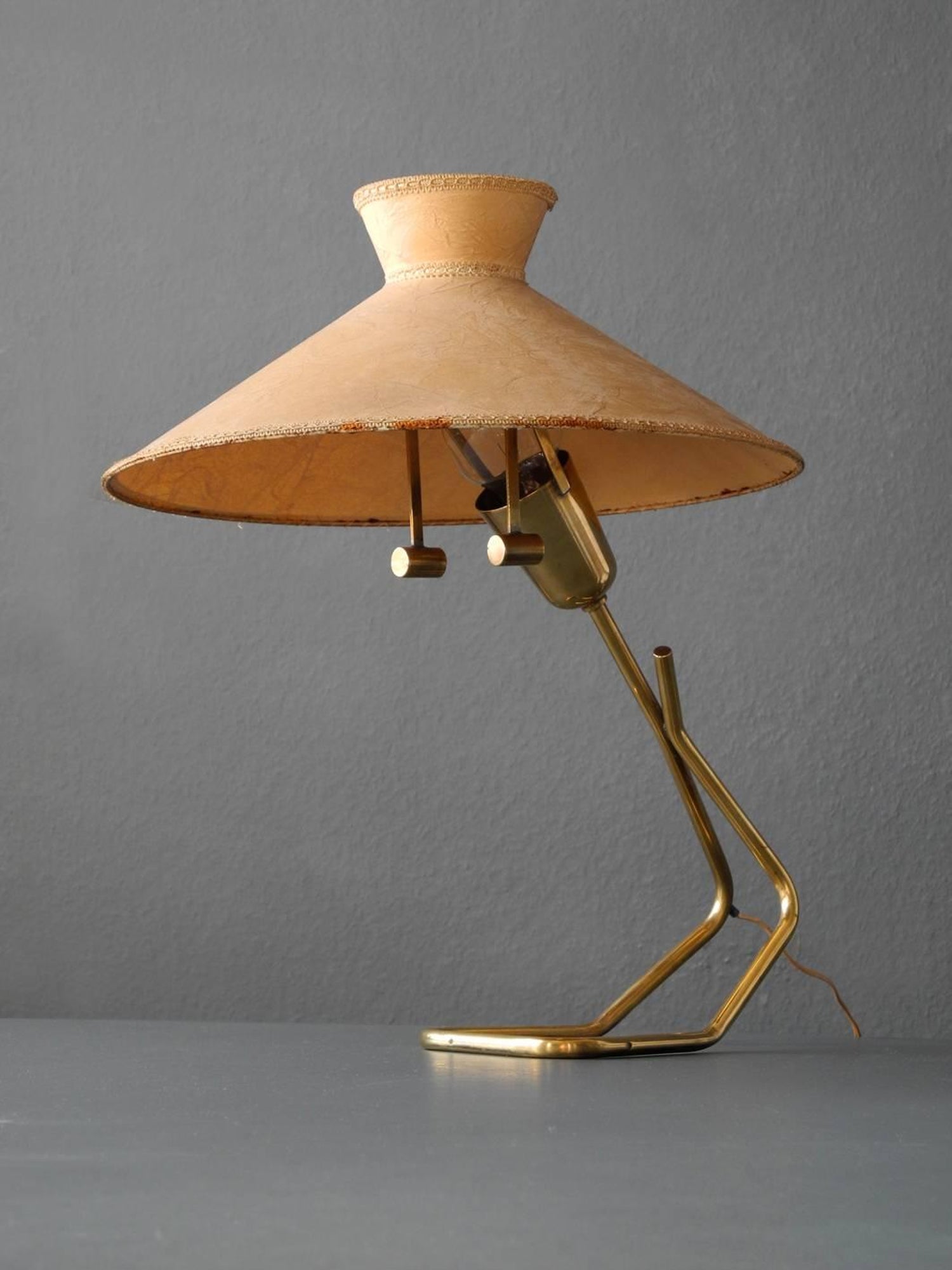 1950s large brass table