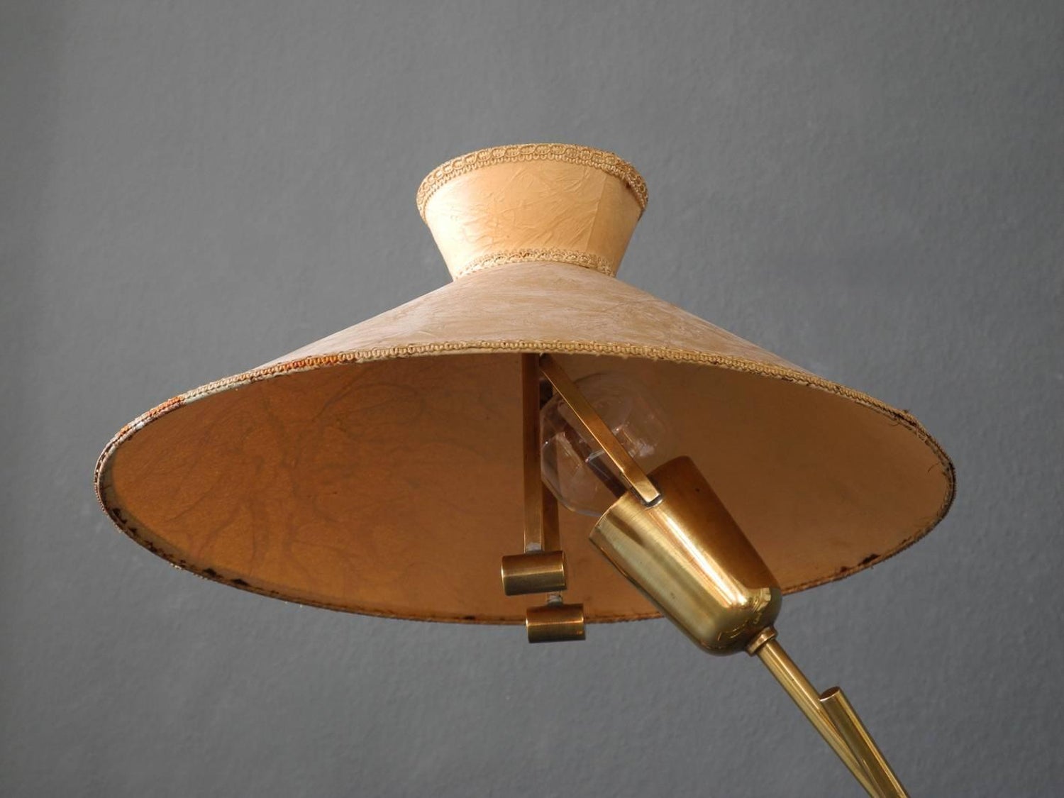 1950s large brass table