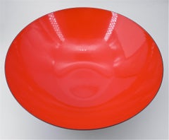 1950 Gran centro de mesa danés naranja frutero Mediados de siglo