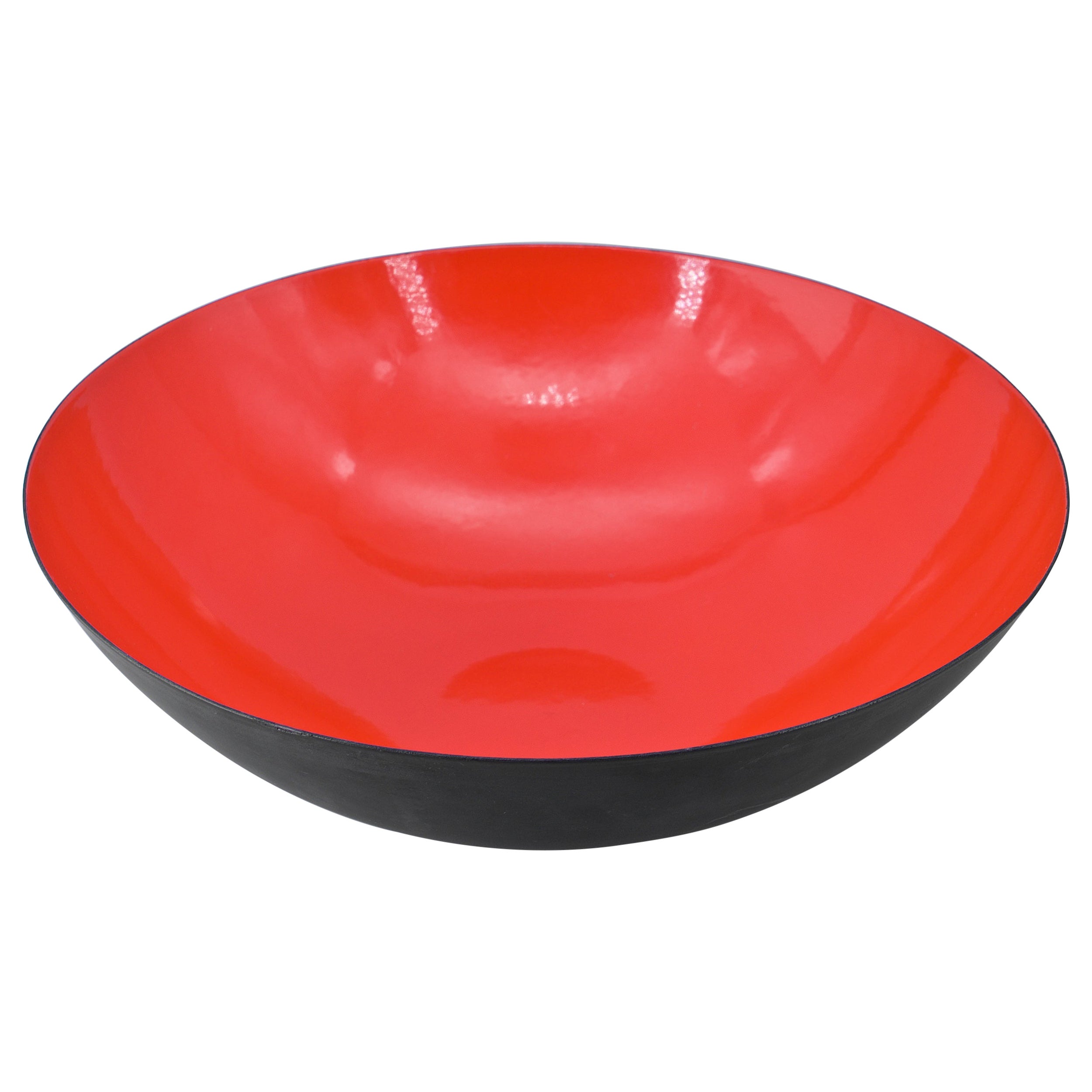 1950s Large Danish Orange Centerpiece Fruit Table Bowl Mid-Century For Sale