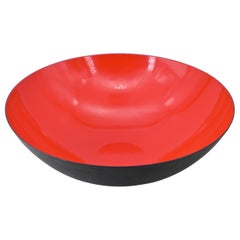 1950 Gran centro de mesa danés naranja frutero Mediados de siglo