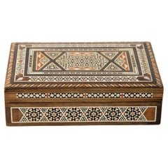 Antique 1950s Large Decorative Middle Eastern Islamic Moorish Box