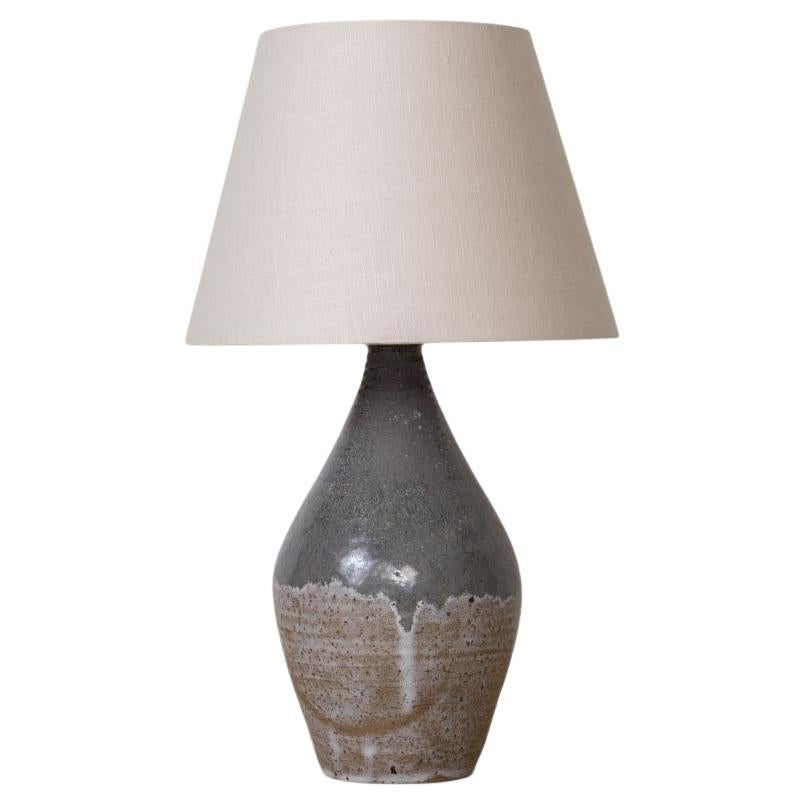 1950s Large French Ceramic Table Lamp