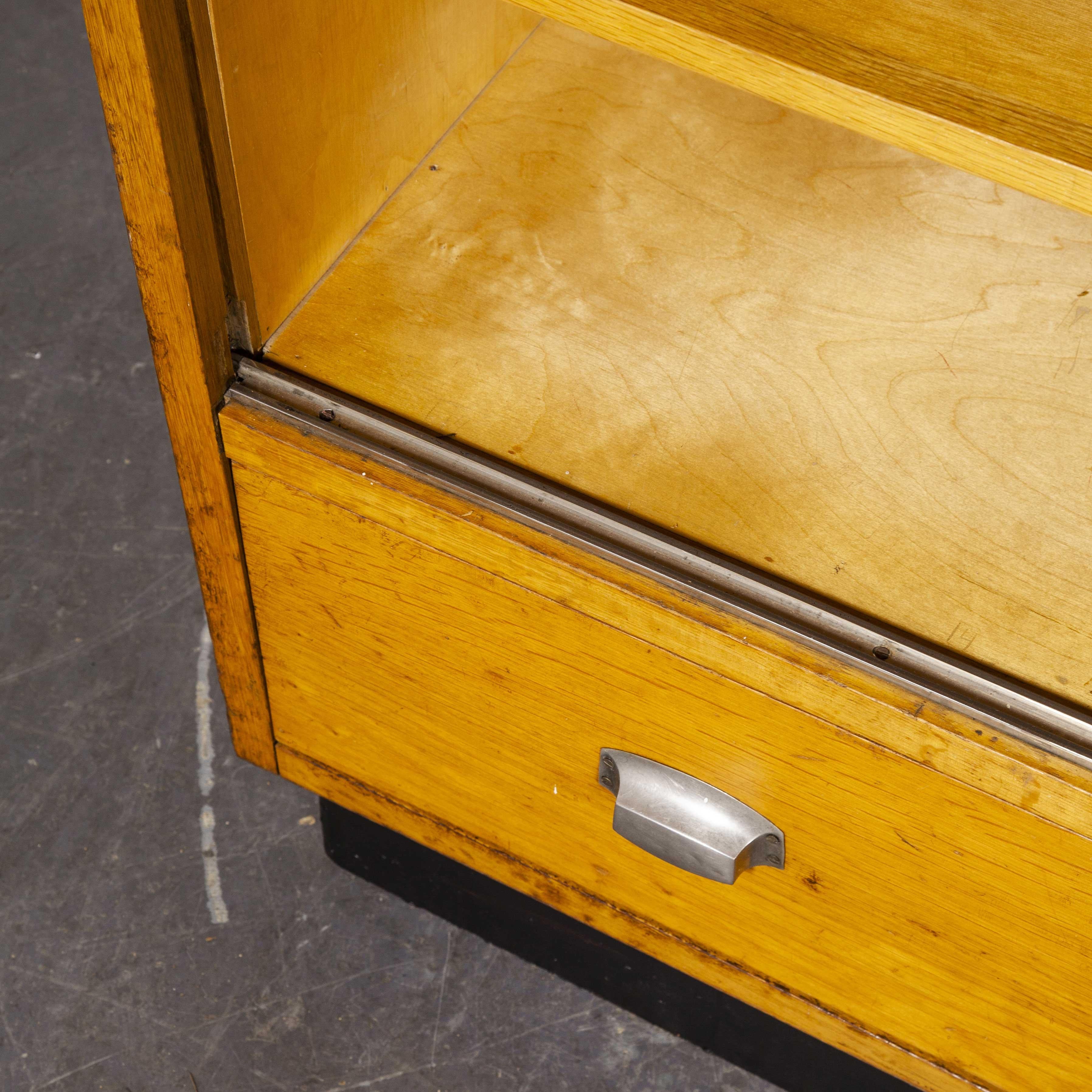 1950s Large Glass Fronted Midcentury Apothecary Cabinet, Storage Unit 2
