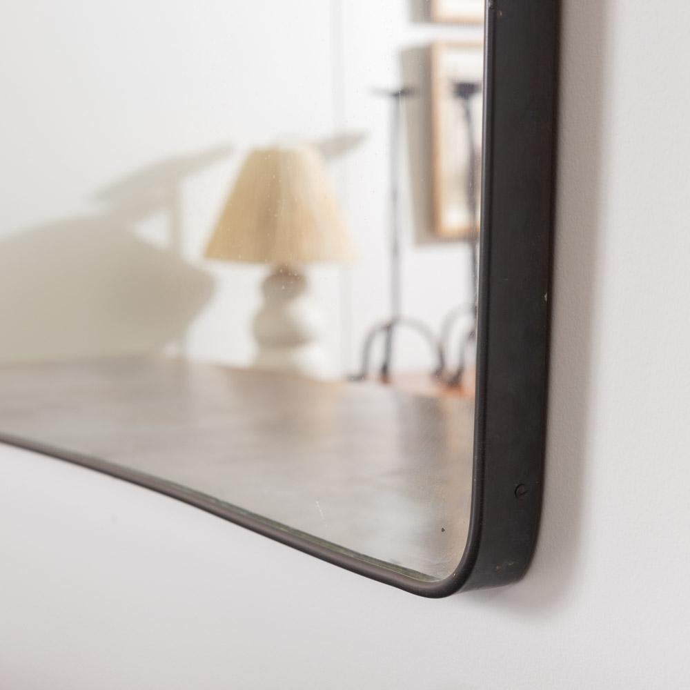 1950s Large Italian Brass Mirror For Sale 6