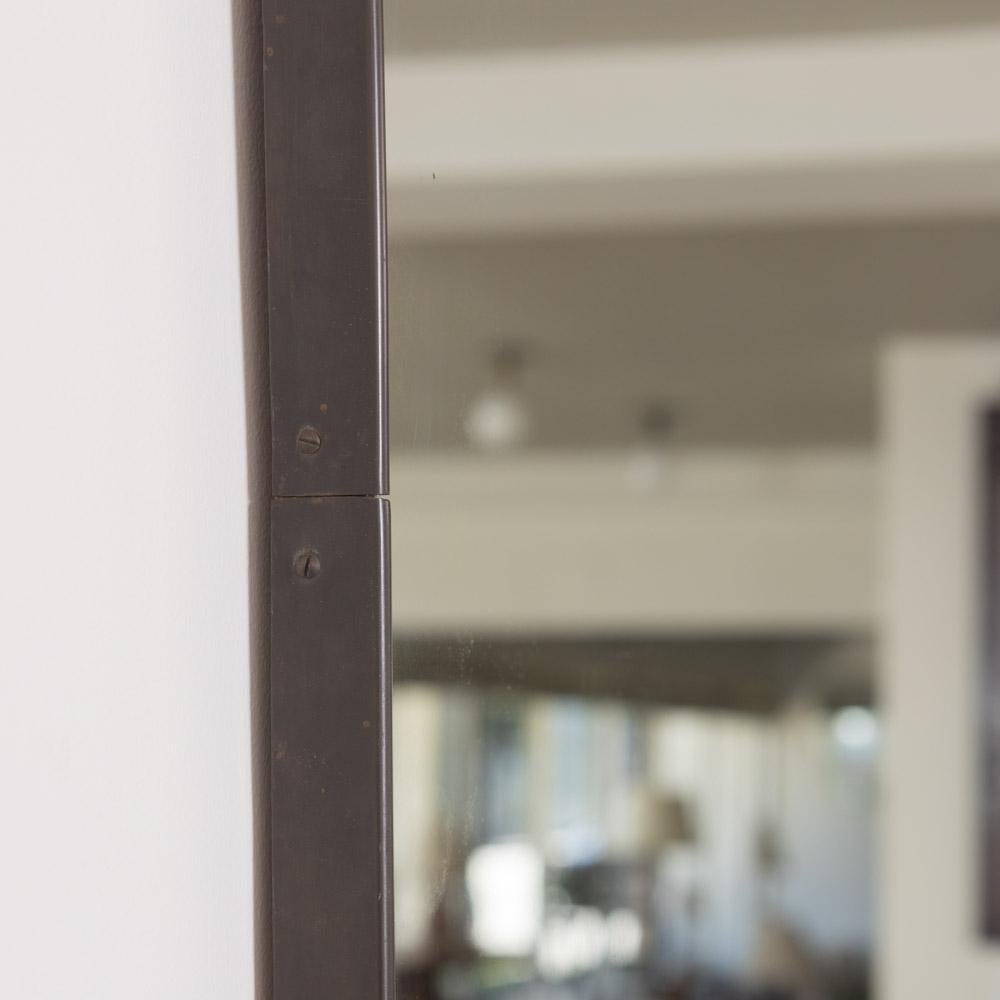 1950s Large Italian Brass Mirror For Sale 3