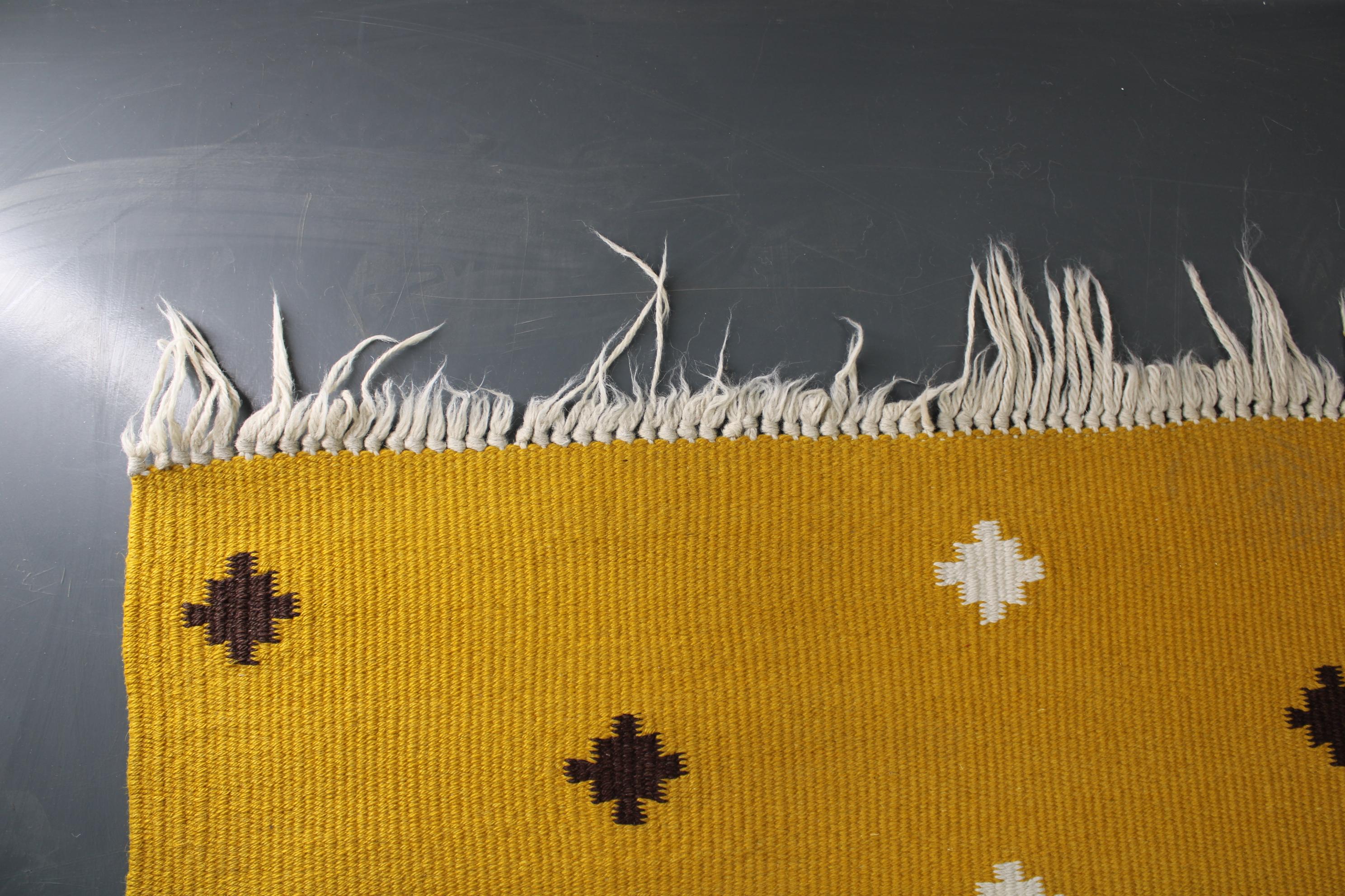 Lana Rug & Kilim di lana di grandi dimensioni degli anni '50, Cecoslovacchia in vendita