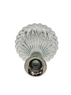 Grande decanter con coperchio in cristallo e placcato argento del XX secolo