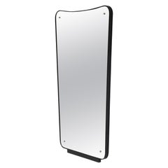 1950's Large mirror with a shaped wooden frame