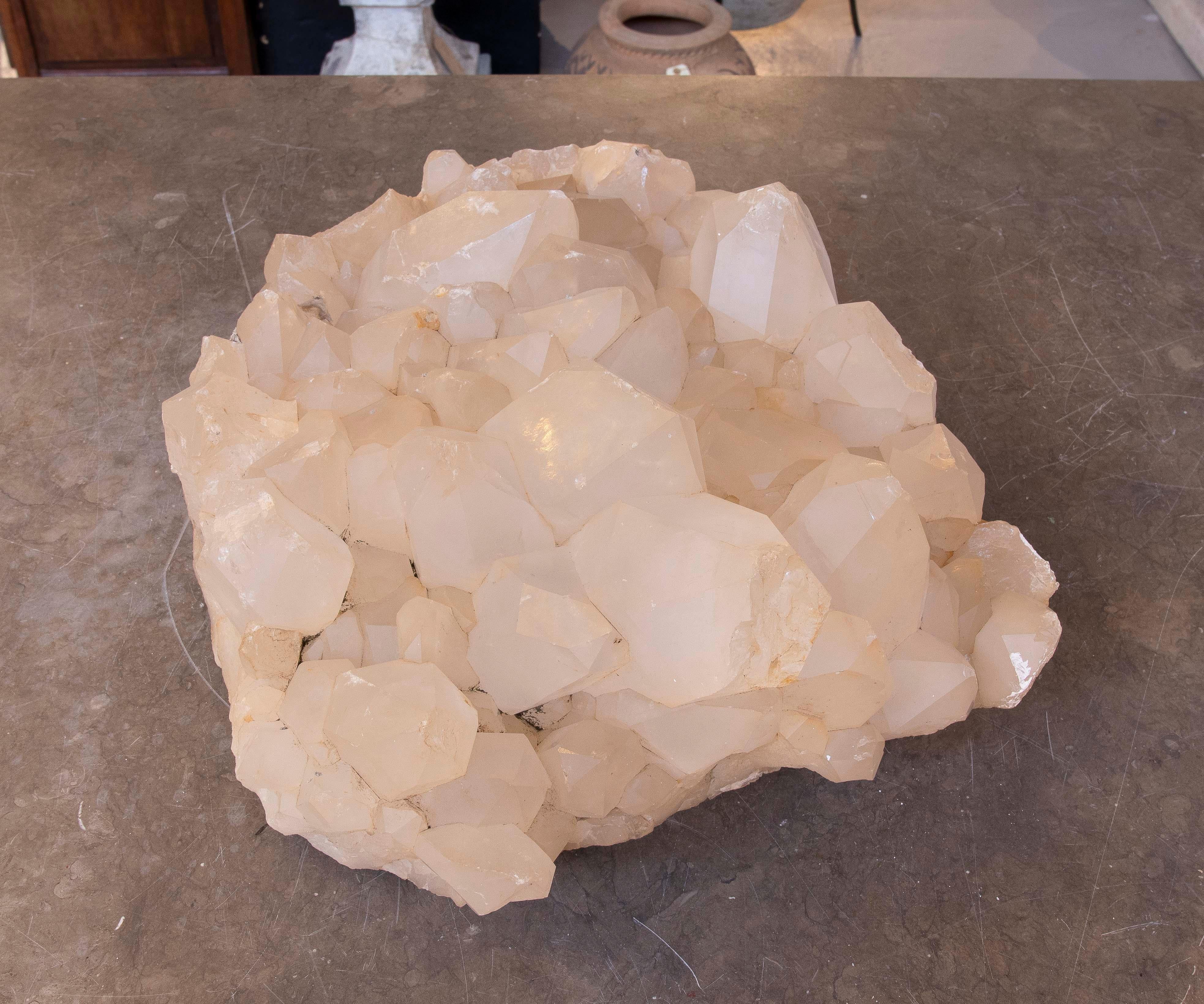 Scultura in cristallo di rocca di grandi dimensioni formata da Nature A del 1950 in vendita 1