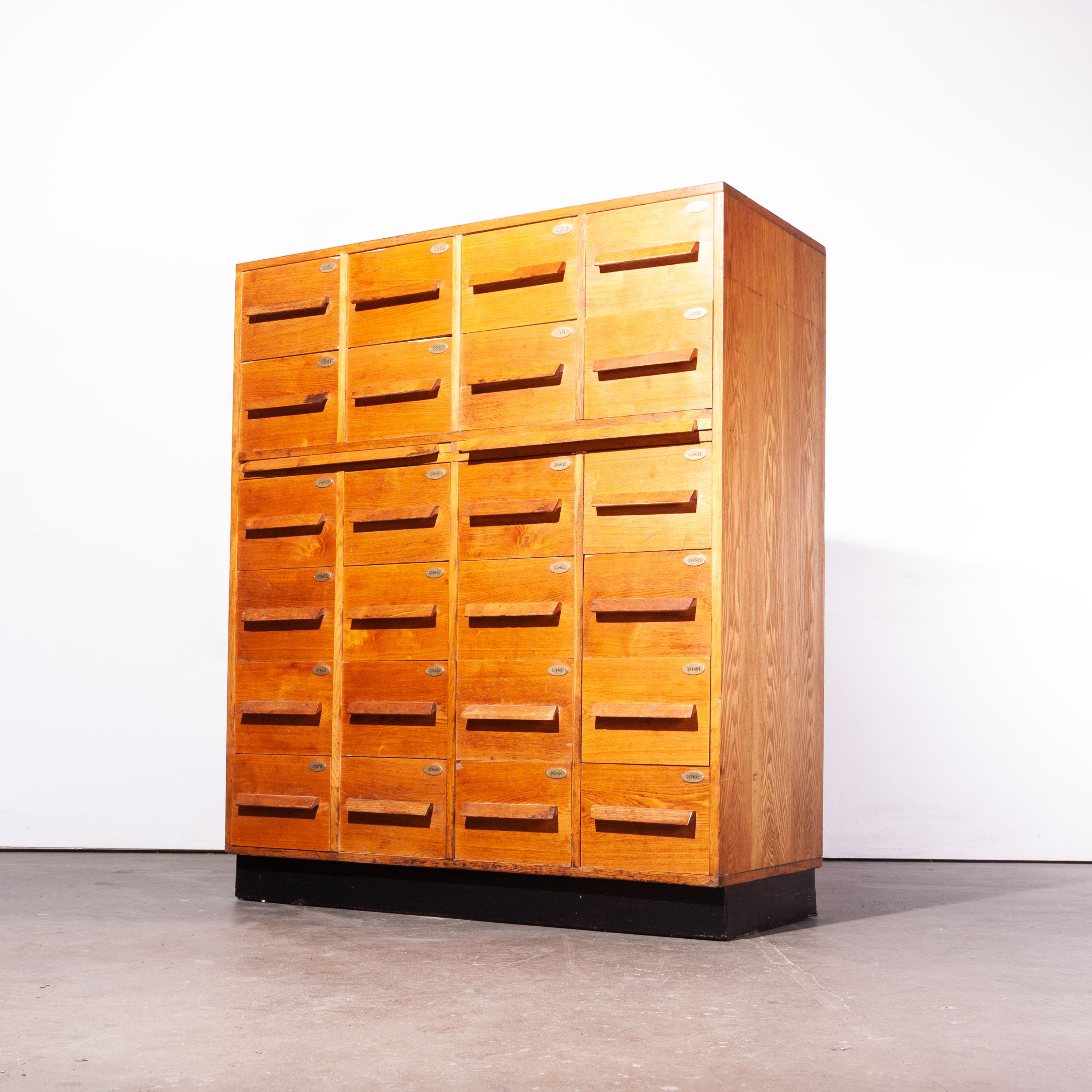 1950s Large Oak Chest of Drawers, Cabinet 8