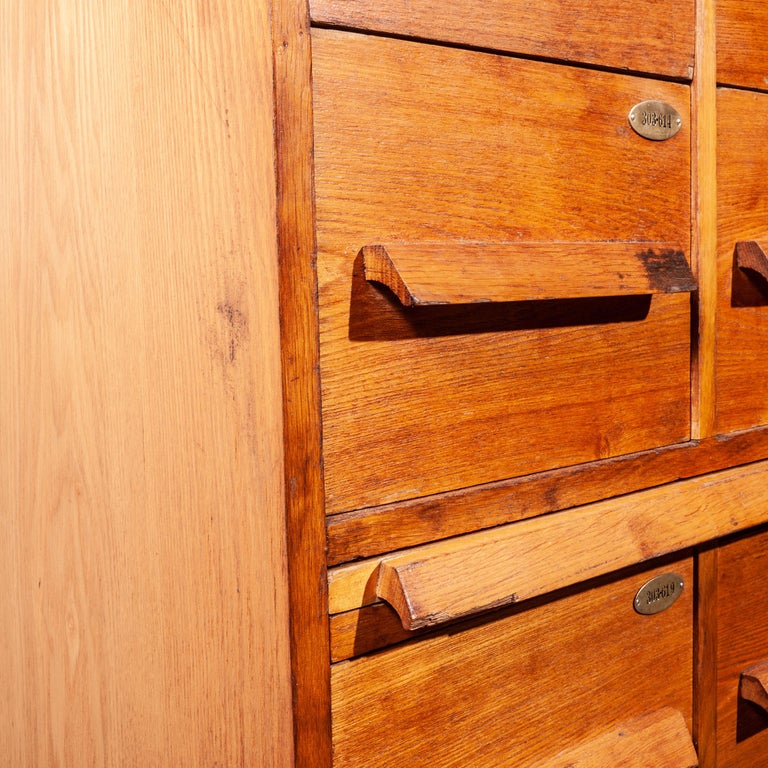 1950s Large Oak Chest of Drawers, at 1stdibs