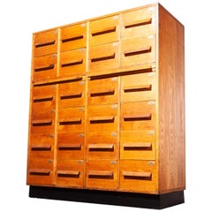1950s Large Oak Chest of Drawers, Cabinet