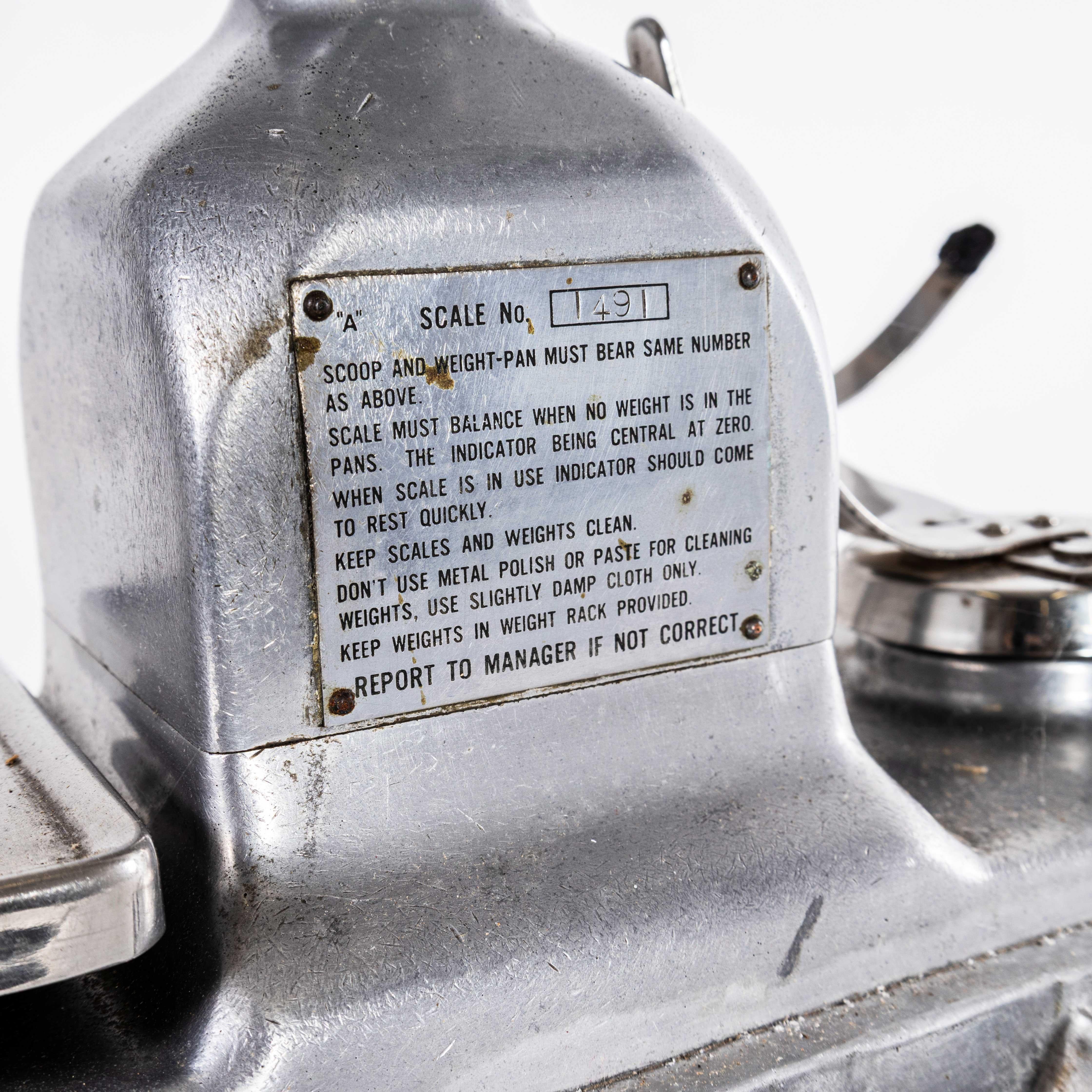 1950's Large Original Shop Cast Weighing Scales For Sale 2