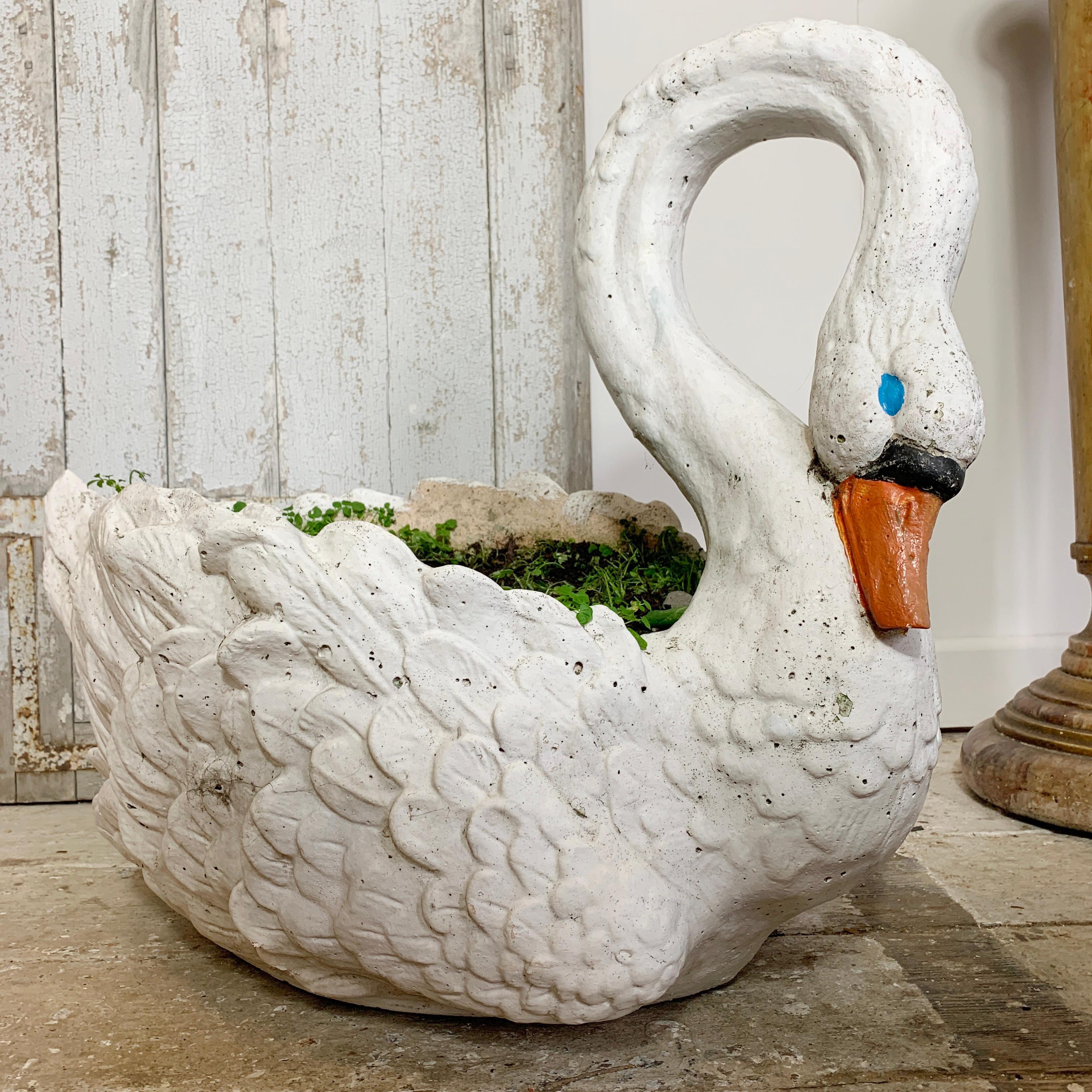 1950s Large White Swan Planters, France For Sale 1