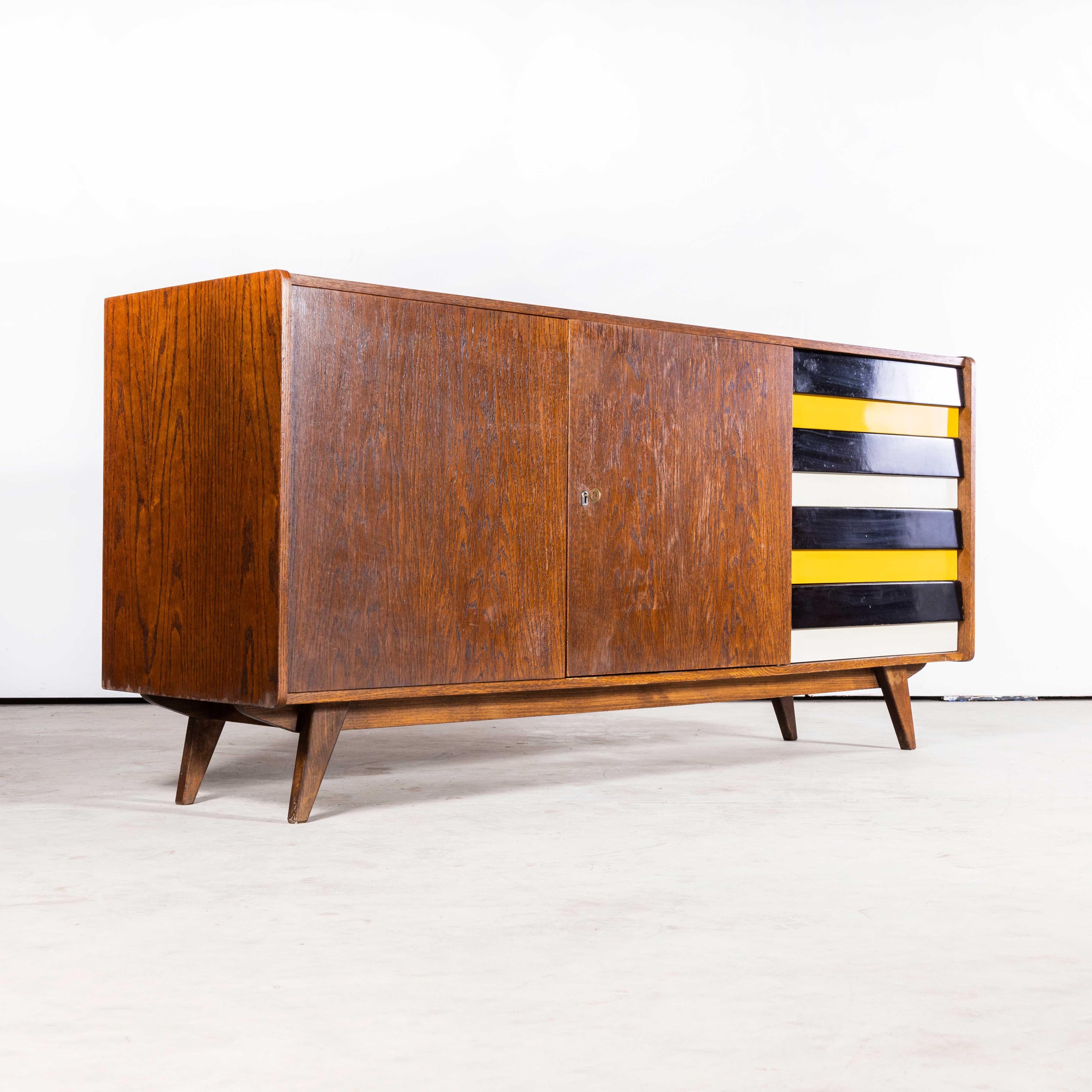 Mid-20th Century 1950s Large Walnut Cabinet, Sideboard by Jiri Jiroutek for Interieur Praha For Sale