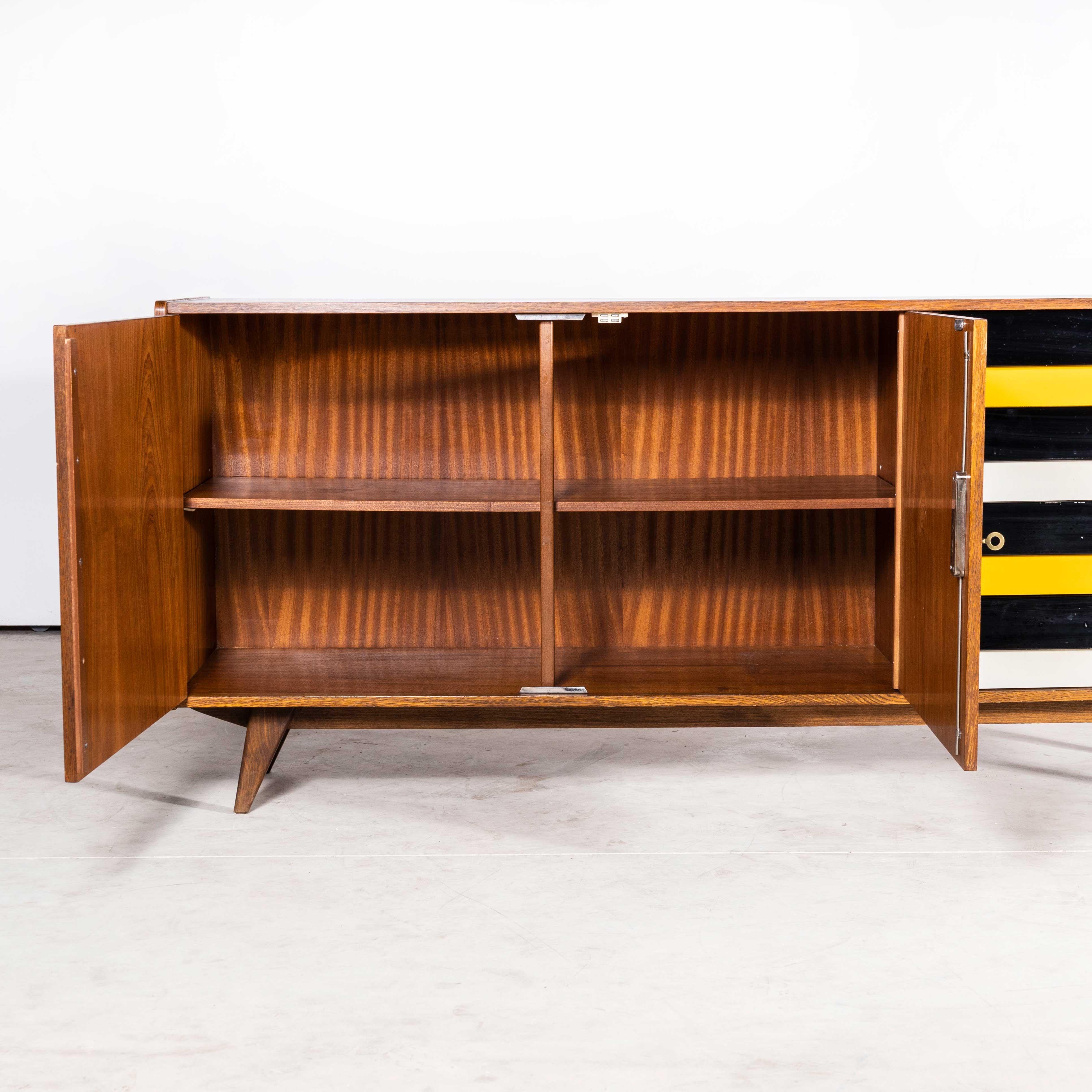 Oak 1950s Large Walnut Cabinet, Sideboard by Jiri Jiroutek for Interieur Praha For Sale