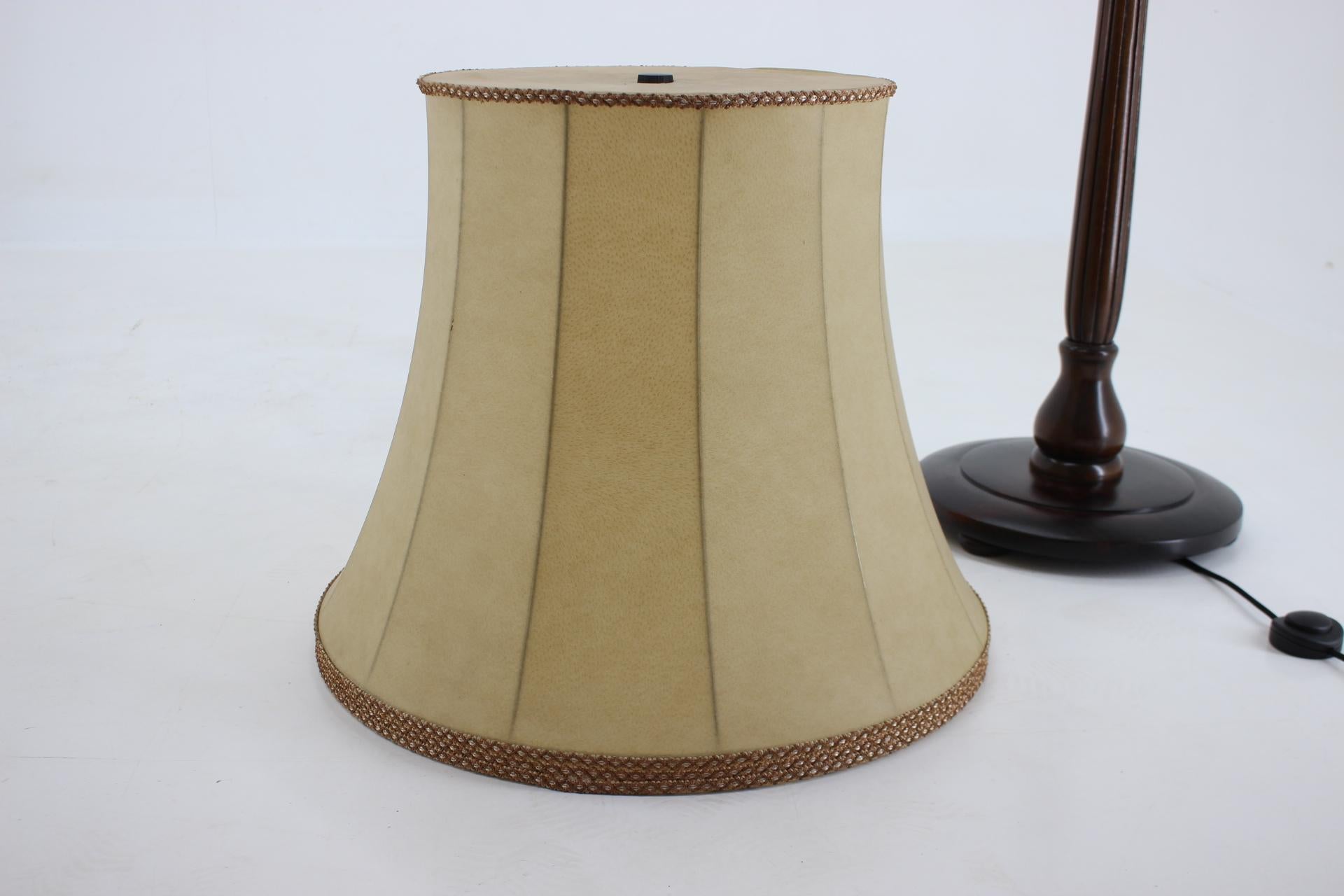 1950s Large Wooden Floor Lamp, Germany 2