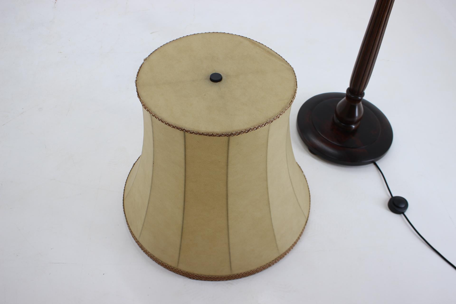 1950s Large Wooden Floor Lamp, Germany 3