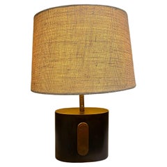 Retro 1950s Laris Refined Modern Table Lamp Brass and Copper Elegance