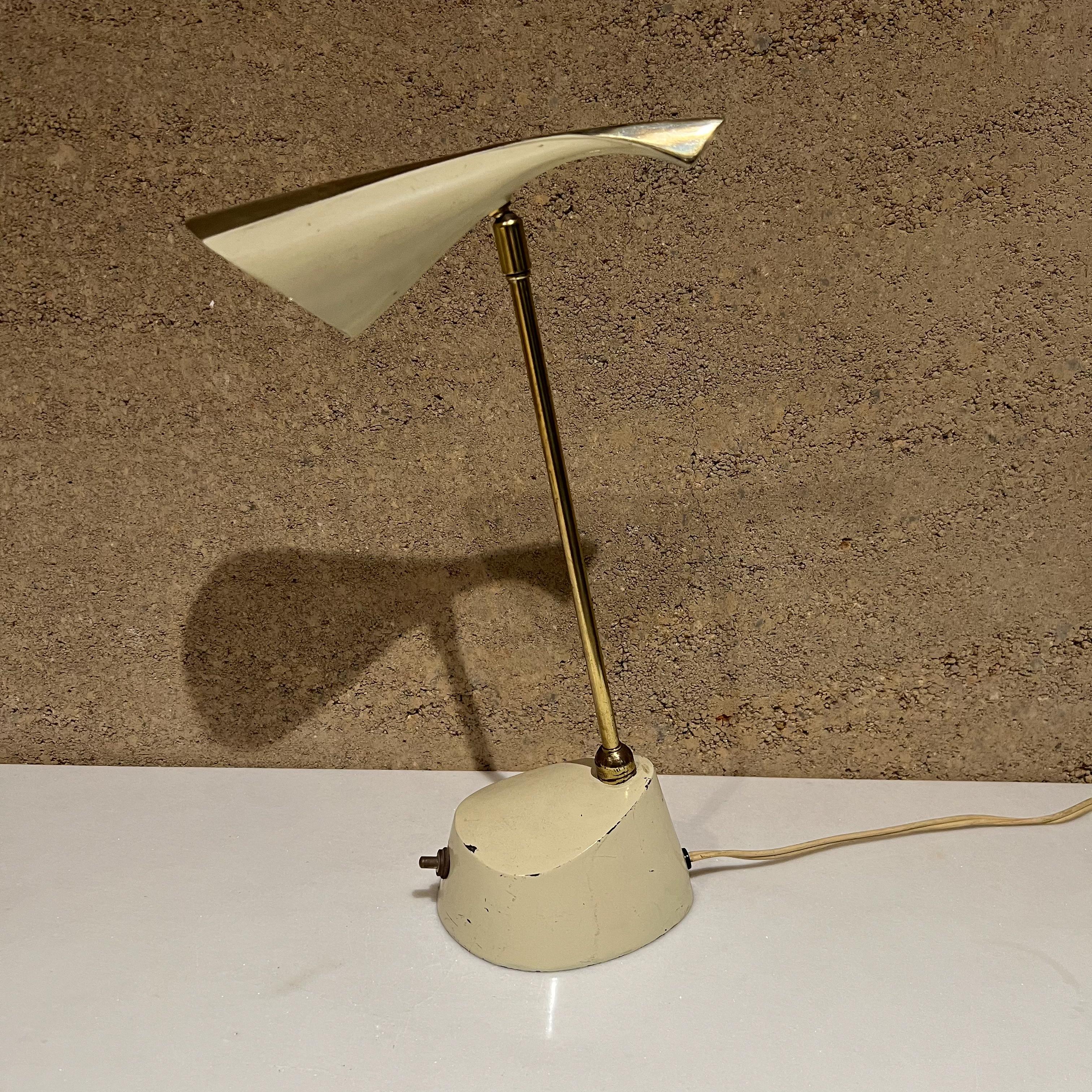 1950s Laurel Lamp Sculptural Desk Task Light Modern Brass Flair For Sale 7