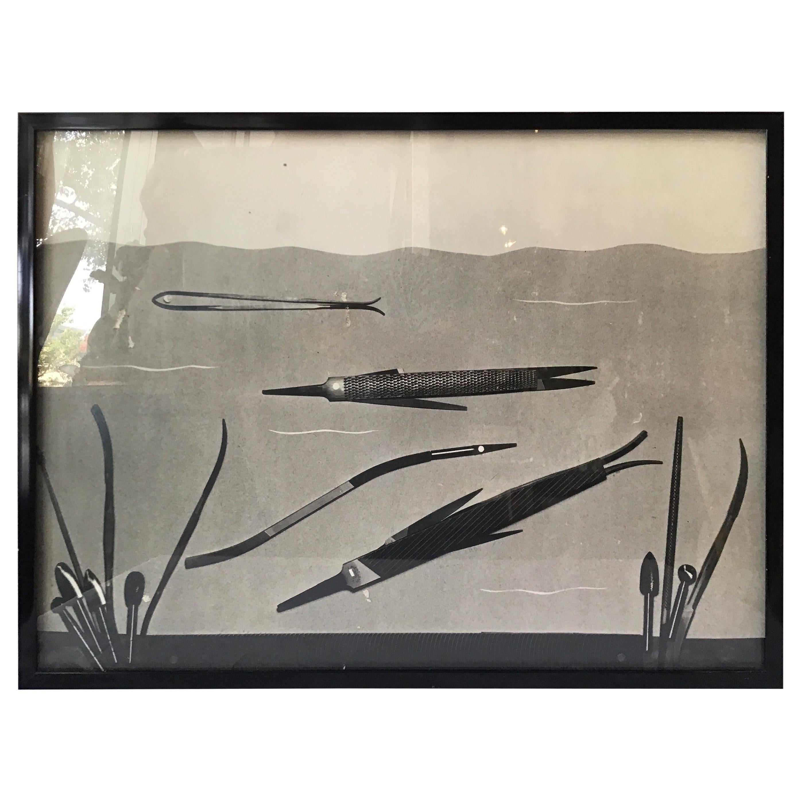 1950s Laurence Tilley Photograph of Fish Made from Files For Sale