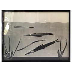 1950s Laurence Tilley Photograph of Fish Made from Files
