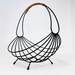 1950's Laurids Lønborg metal wire Fruit Basket, Denmark