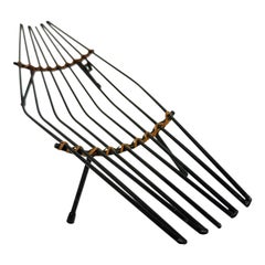 1950's Laurids Lønborg metal wire Fruit Basket, Denmark