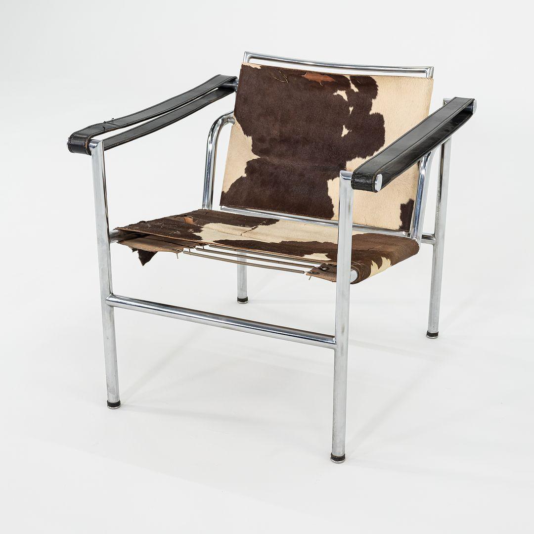 1950er Jahre Le Corbusier Jeanneret Perriand LC1 Basculant Loungesessel Stendig Label im Angebot 3