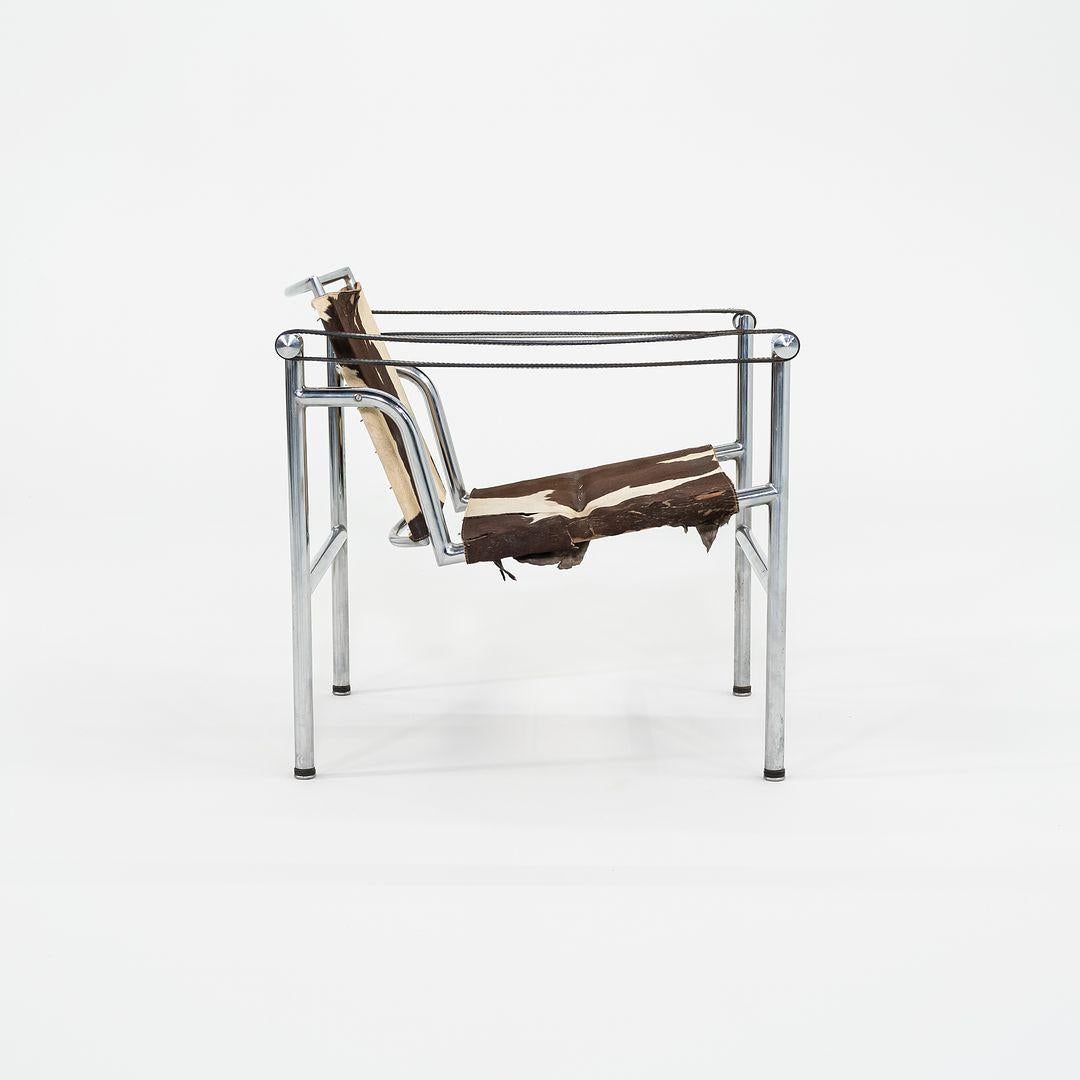 1950er Jahre Le Corbusier Jeanneret Perriand LC1 Basculant Loungesessel Stendig Label (Moderne) im Angebot