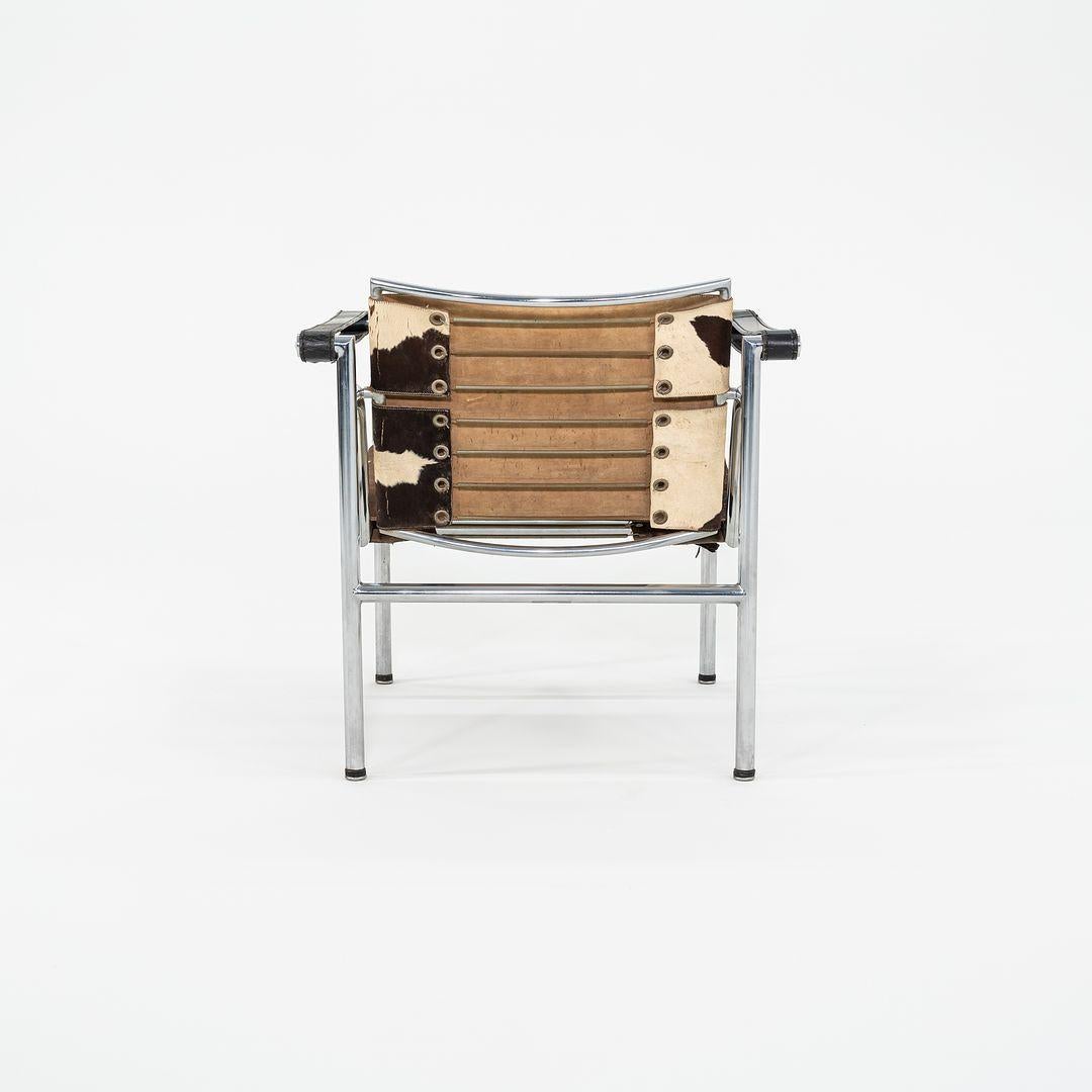 1950er Jahre Le Corbusier Jeanneret Perriand LC1 Basculant Loungesessel Stendig Label (Mitte des 20. Jahrhunderts) im Angebot