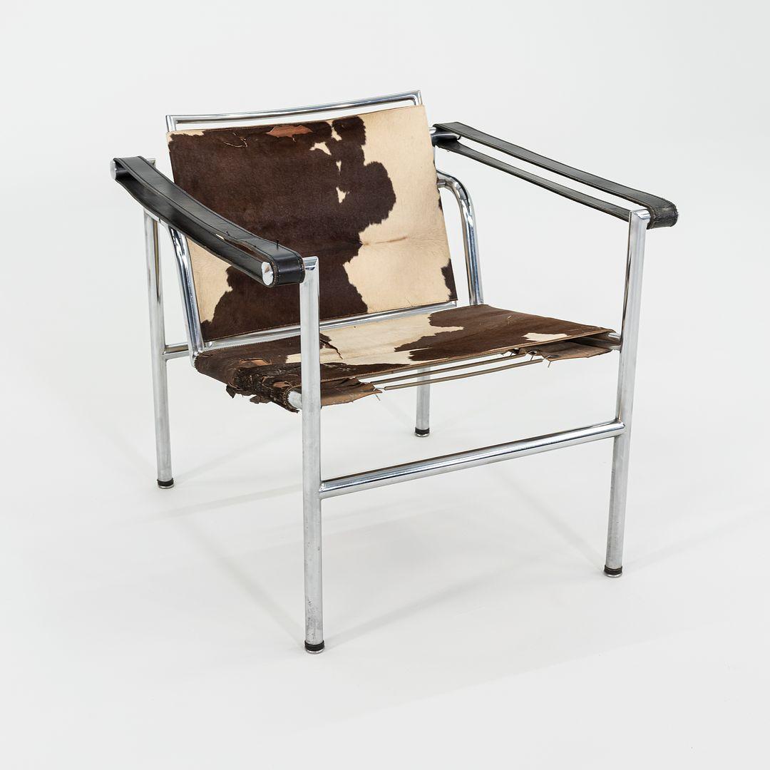 1950er Jahre Le Corbusier Jeanneret Perriand LC1 Basculant Loungesessel Stendig Label im Angebot 2