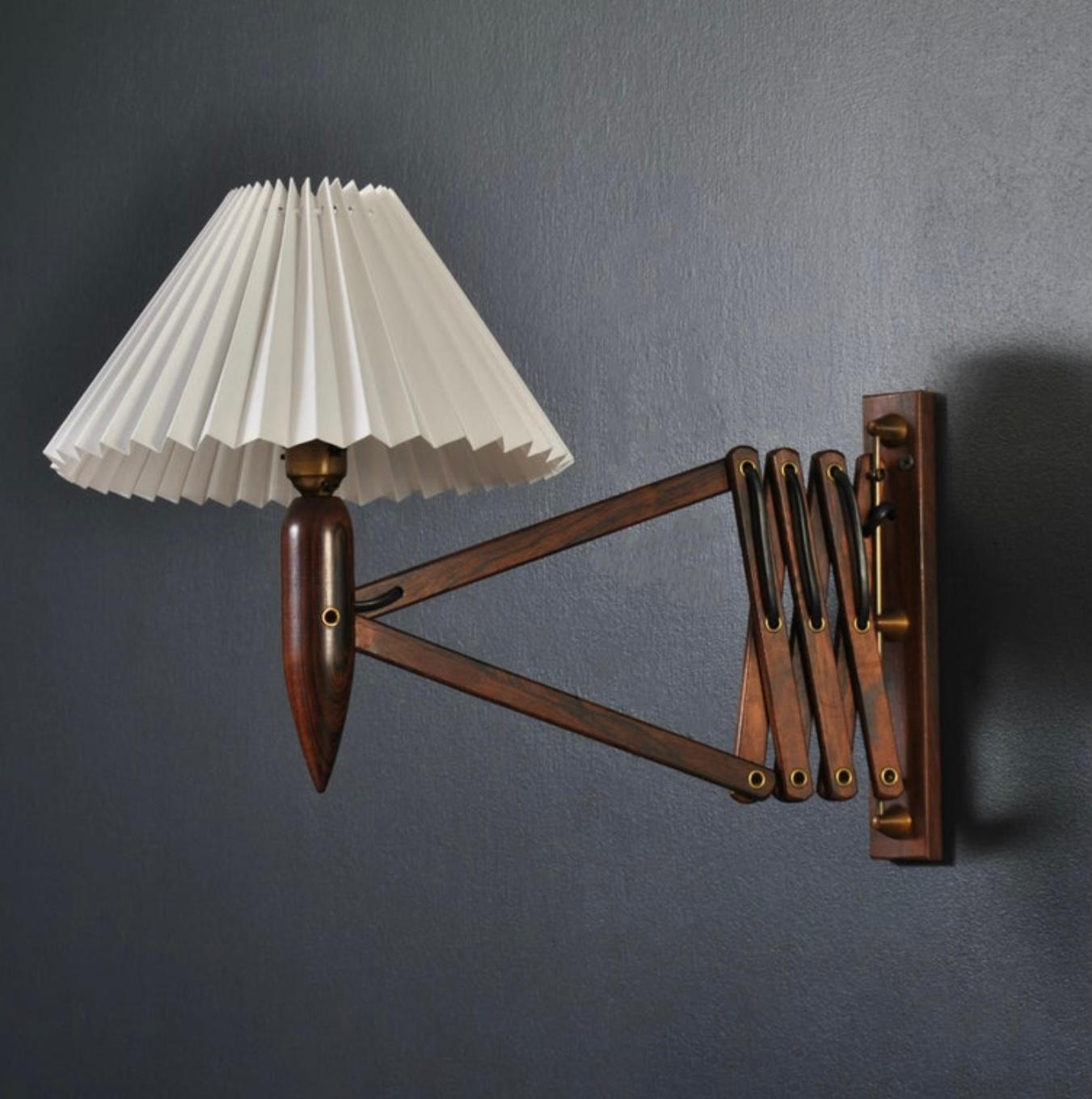 Scandinavian Modern 1950’s Le Klint Scissor Wall Lamp