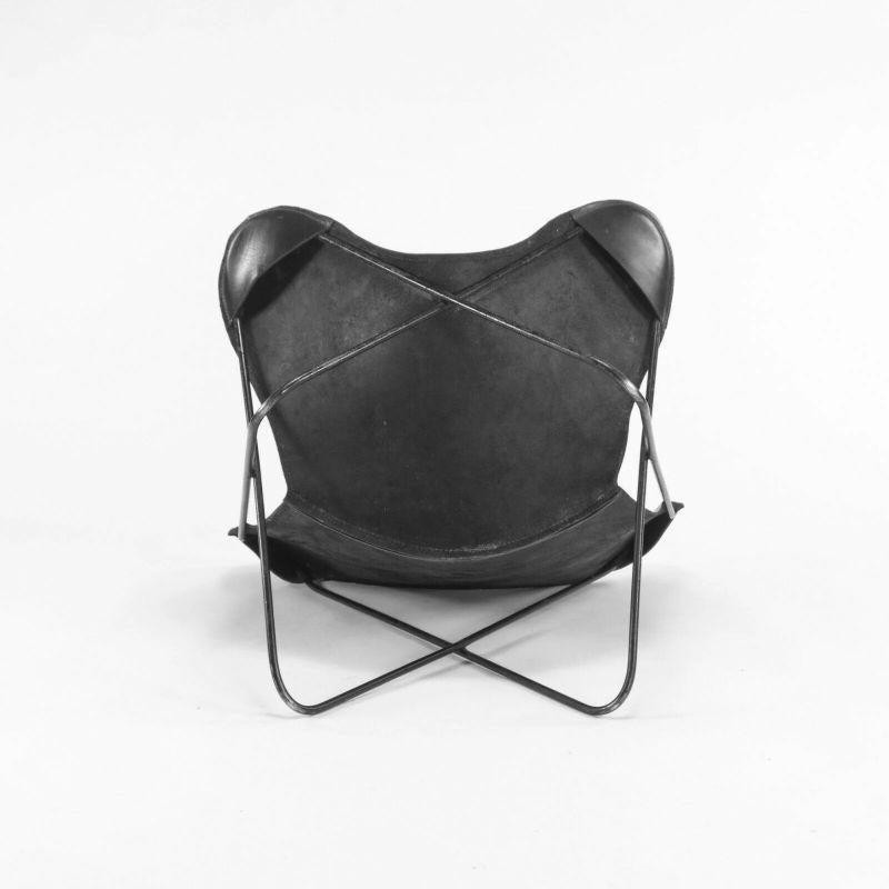 1950s Leather Butterfly Chair by Jorge Ferrari Hardoy Bonet & Kurchan for Knoll For Sale 4