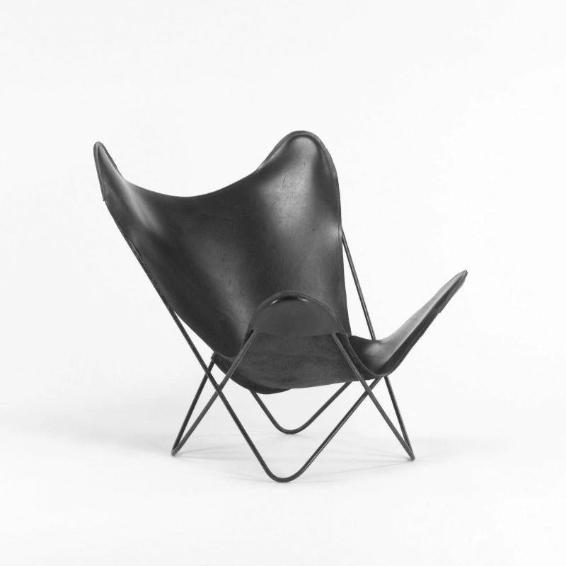 1950s Leather Butterfly Chair by Jorge Ferrari Hardoy Bonet & Kurchan for Knoll For Sale 2