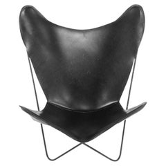 Retro 1950s Leather Butterfly Chair by Jorge Ferrari Hardoy Bonet & Kurchan for Knoll