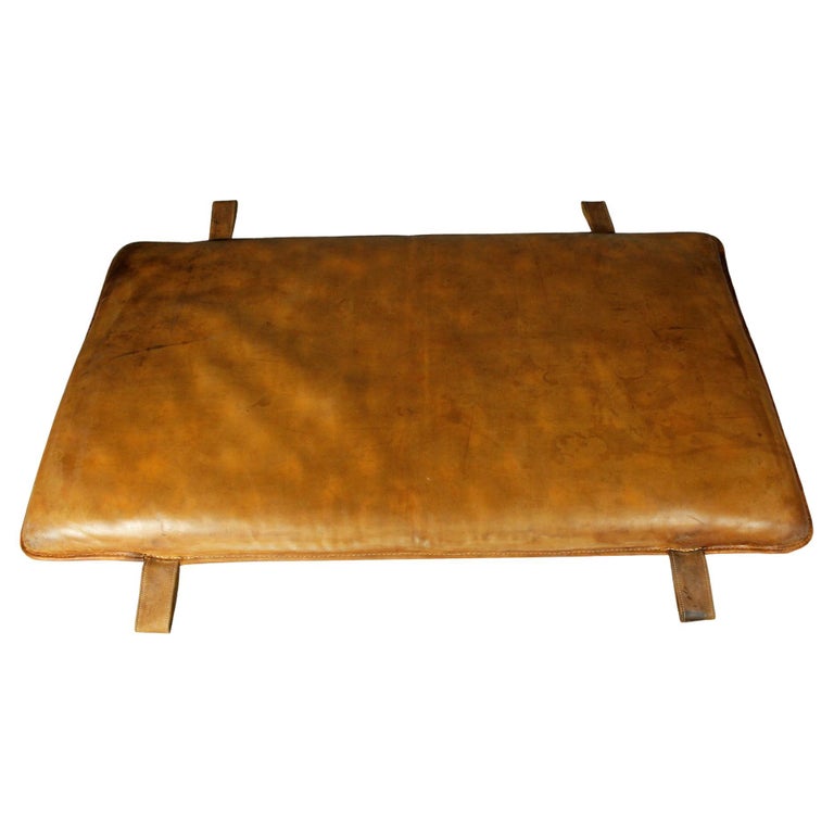 1950s Leather Gym Mat or Day Bed at 1stDibs