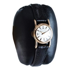 LeCoultre Ladies 18 Karat Rose Gold Back Wind Watch, circa 1950s