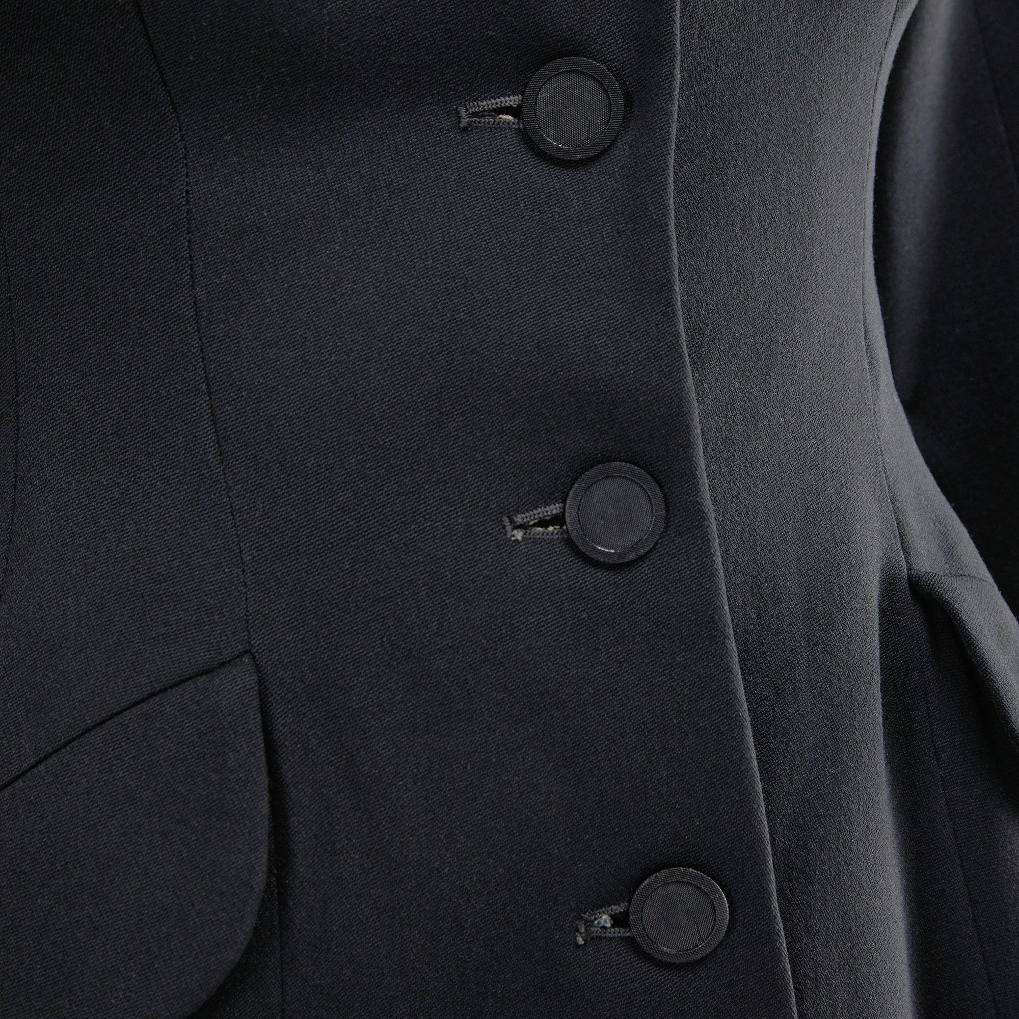 1950s Leslie Raymond for Cresta Wool and Velvet Riding Style Coat In Excellent Condition For Sale In London, GB