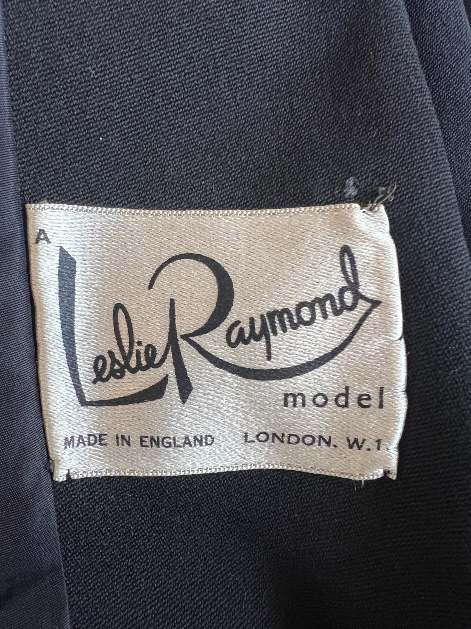 Women's 1950s Leslie Raymond for Cresta Wool and Velvet Riding Style Coat For Sale