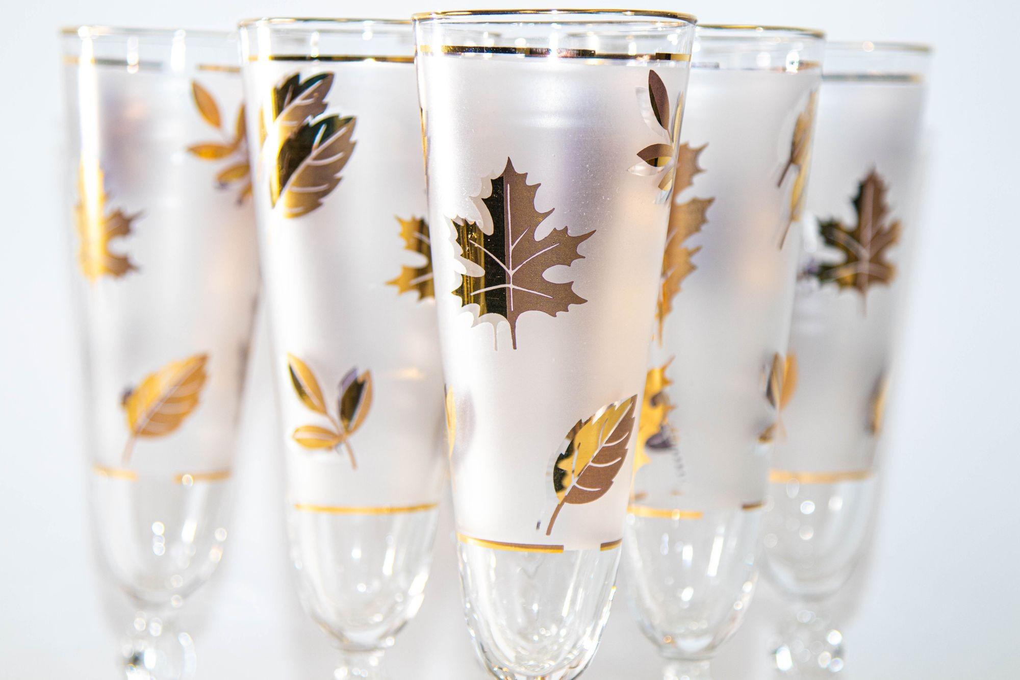 gold leaf glassware