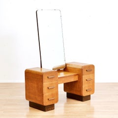 Tocador de roble claro de los años 50 by Ton