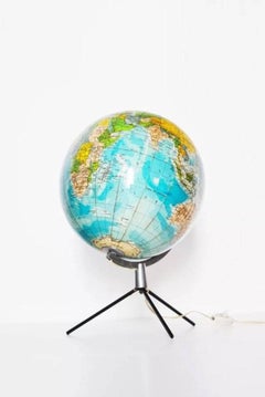 1950s Lighted Italian Globe