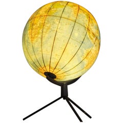 Vintage 1950s Lighted Italian Globe