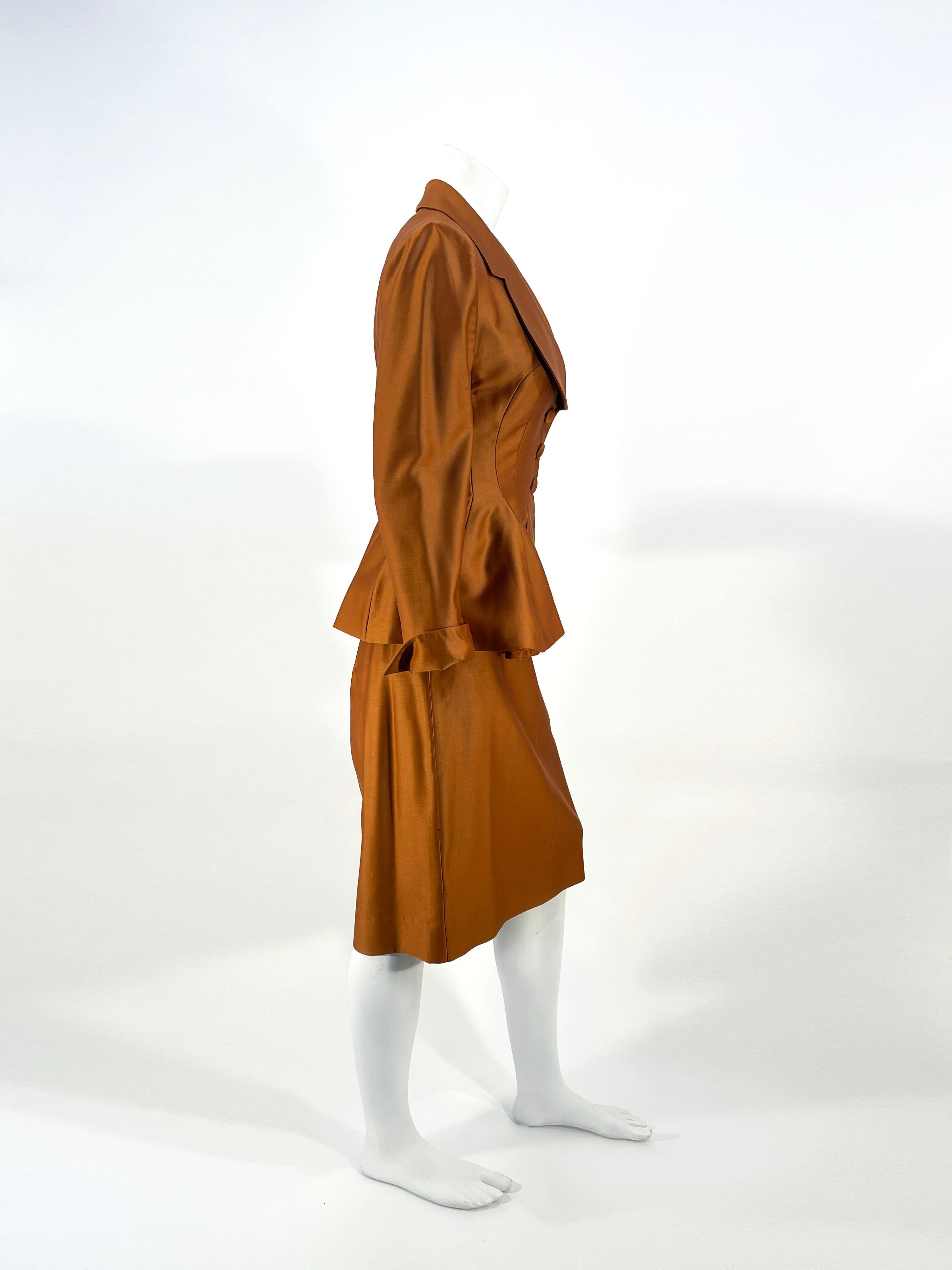 Women's 1950s Lilli Ann Rust Suit For Sale