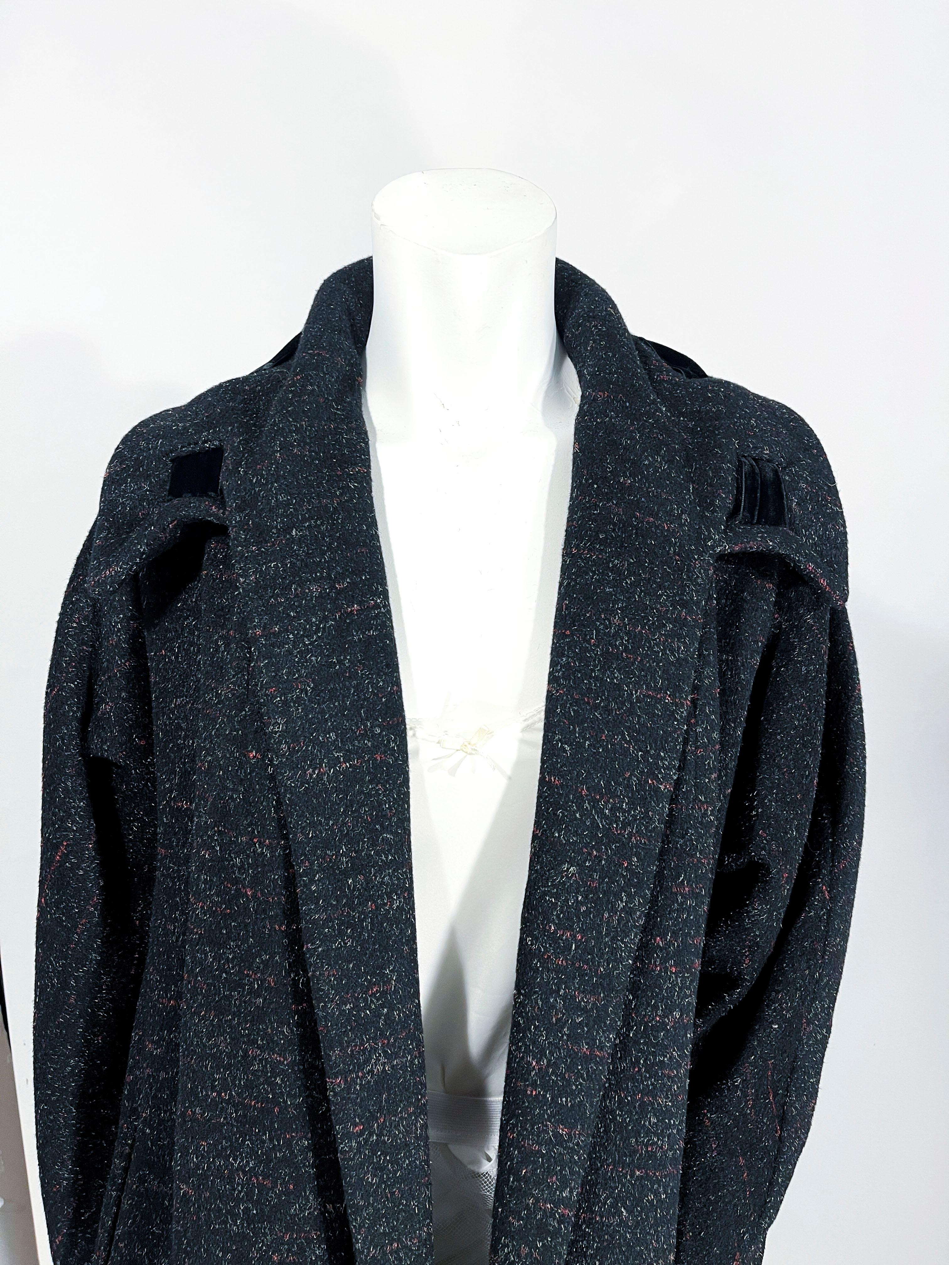 Black 1950s Lilli Ann Swing Coat For Sale